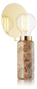 Stolové Lampa DESIGN BY US, Blindspot, Hnedá / Hrdzavá, Obývacia izba, Mramor, Dizajnový