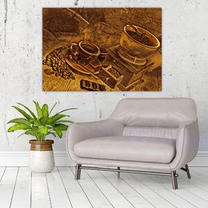 Obraz kávových zŕn na stenu (Obraz 60x40cm)