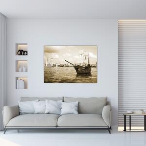 Obraz plachetnica na mori (Obraz 60x40cm)