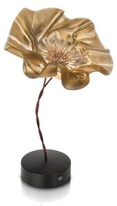 Stolové Lampa Slamp, LaFleur, stmievateľné, Zlatá / Mosadz, Obývacia izba, Plast, Dizajnový
