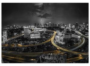 Nočné mesto - obraz (Obraz 60x40cm)