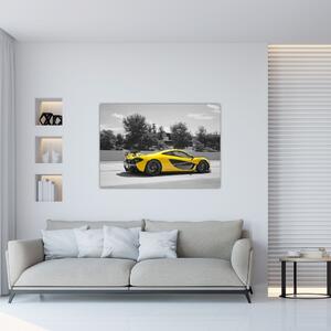 Žlté športové auto - obraz (Obraz 60x40cm)