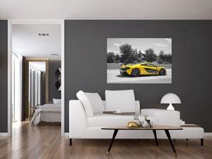 Žlté športové auto - obraz (Obraz 60x40cm)