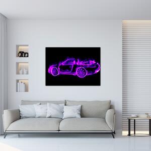 Obraz - horiace auto (Obraz 60x40cm)