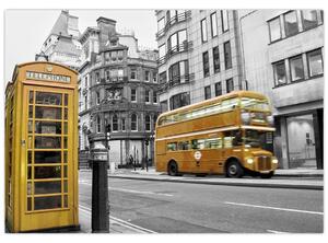 Abstraktný obraz - Londýn (Obraz 60x40cm)