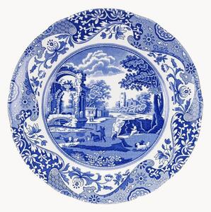 Porcelánové raňajkové taniere Blue Italian, 4 ks
