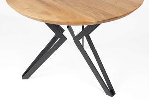 Wooded Konferenční stolek Atlanta z masivu DUB Barva kovu: Černá