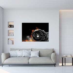 Obraz horiace motorky (Obraz 60x40cm)