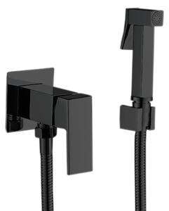 Bidetová batéria MIXXUS PREMIUM KUBUS 002 (INNER) v čiernej farbe, vrátane bidetovej spršky