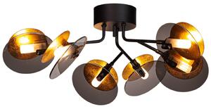 Stropné Lampa By Rydéns, Turno, stmievateľné, Čierna, Obývacia izba, Kov, Dizajnový