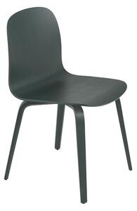 Muuto Stolička Visu, wood base, dark green