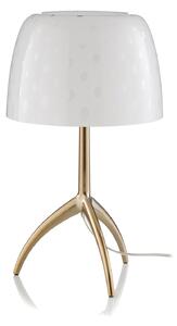 Stolové Lampa Foscarini, Lumiere, stmievateľné, Biela, Obývacia izba, Sklo, Dizajnový