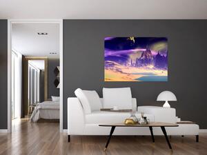 Abstraktný obraz hôr (Obraz 60x40cm)
