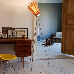 Stojacie Lampa Northern, Oslo Wood, stmievateľné, Béžová, Obývacia izba, Tkanina / Textil, Dizajnový