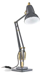 Stolové Lampa Anglepoise, Original 1227 Brass, Sivá, Pracovňa, Kov, Industriálny