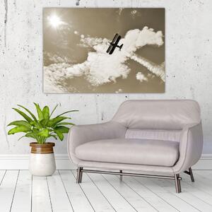 Letiace lietadlo - obrazy (Obraz 60x40cm)