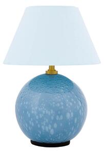 Stolové Lampa Globen Lighting, IRIS, stmievateľné, Modrá, Obývacia izba, Sklo, Vintage
