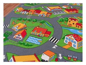 Dywany Lusczow Detský koberec ROAD farebný