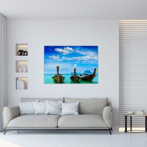Loďky na mori, obraz (Obraz 60x40cm)