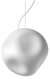 Závesné svietidlá Foscarini, Hoba Media, stmievateľné, Biela, Obývacia izba, Sklo, Dizajnový