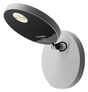 Nástenné Svietidlo Artemide, Demetra Spotlight, stmievateľné, Biela, Obývacia izba, Kov, Dizajnový