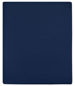 Plachty Jersey 2 ks námornícka modrá 160x200 cm bavlna