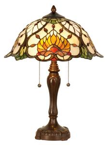 Stolná lampa Tiffany Yellow Garden - Ø 40*50 cm 2x E27 - Clayre & Eef