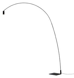 Stojacie Lampa Nemo Lighting, Fox, stmievateľné, Čierna, Obývacia izba, Kov, Moderný