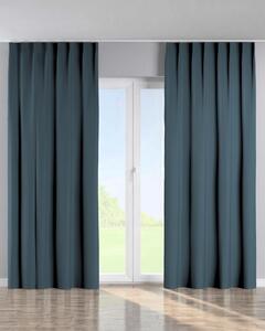 Záves so systémom FLEX (jednoduché spony flex) farba produktu modrá látka zapletaná, zatemňovacia