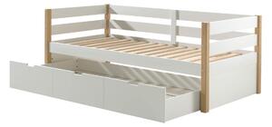 MUZZA Detská posteľ margo so šuplíkom 90 x 200 cm biela