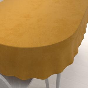 Biante Zamatový oválny obrus Velvet Prémium SVP-047 Horčicový 50x100 cm
