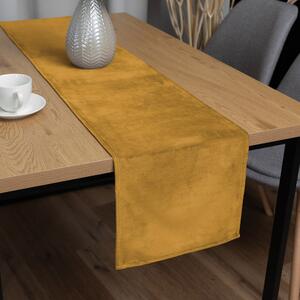 Biante Zamatový behúň na stôl Velvet Prémium SVP-047 Horčicový 35x120 cm