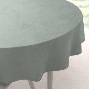 Biante Zamatový okrúhly obrus Velvet Premium SVP-046 Svetlo sivý Ø 120 cm