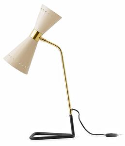 Stolové Lampa Stilnovo, Megafono, Béžová, Obývacia izba, Kov, Dizajnový