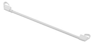 Plastová Mini záclonová tyč teleskopická / Vitrážka 45-75 cm Biela