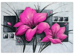 Obraz ružové kvety (Obraz 60x40cm)