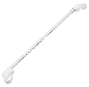 Plastová Mini záclonová tyč teleskopická / Vitrážka 45-75 cm Biela