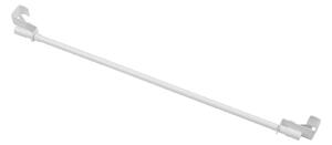Kovová Mini záclonová tyč teleskopická / Vitrážka 45-75 cm Biela