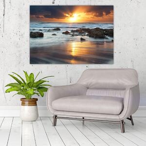 Západ slnka pri mori, obraz (Obraz 60x40cm)