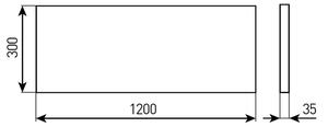 LED podhľadový panel do kúpeľne STELLA LED/28/32/36/40W/230V 30x120 cm IP44