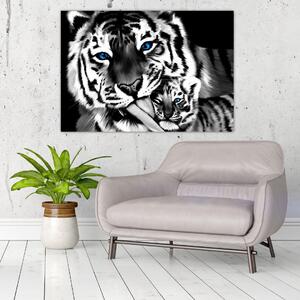 Tiger s mláďaťom, obraz (Obraz 60x40cm)
