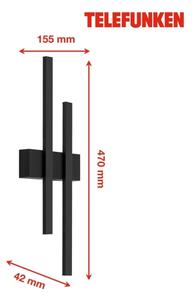 Telefunken 313205TF - LED Vonkajšie nástenné svietidlo 2xLED/4W/230V 4000K IP44