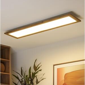 BRILAGI - LED stmievateľné svietidlo SLIMFRAME WOOD LED/58W/230V 124x33,7 cm + diaľkové ovládanie