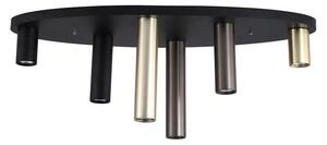 Searchlight 50571-6BK - Stropné svietidlo TUBES 6xGU10/10W/230V 80x30 cm
