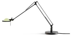 Stolová lampa Berenice, šalviovo zelená/čierna, 30 cm