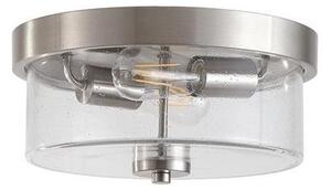 Searchlight 66210-2SS-Koup kúpeľňové stropné svietidlo PRESTON 2xE27/60W/230V IP44 priemer 33 cm strieborné