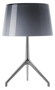 Stolové Lampa Foscarini, stmievateľné, Sivá, Obývacia izba, Hliník