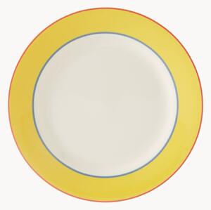 Porcelánové plytké taniere Calypso Yellow, 4 ks