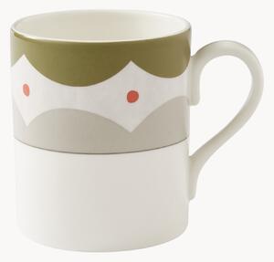 Porcelánové hrnčeky Geo, 4 ks