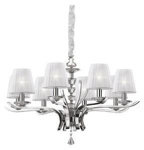 Ideal Lux - Luster na reťazi PEGASO 8xE14/28W/230V pr. 76 cm lesklý chróm